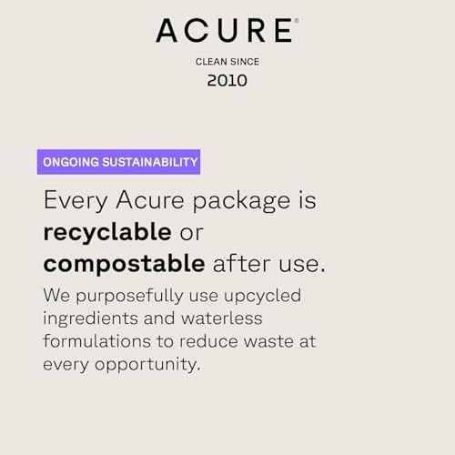Acure Simply Smoothing Shampoo and Conditioner, Hydrating & Moisturizing for Women & Men, Moisturize Frizzy, Dry, Damaged Hair with Coconut Water, Vegan, Paraben & Sulfate Free