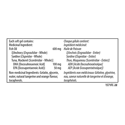 Carlson - Kid's Chewable DHA, 100 mg DHA, Growth & Development, Norwegian, Wild Caught, Sustainably Sourced, Orange
