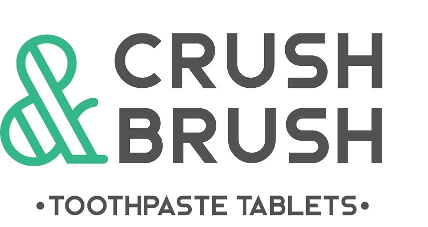 Nelson Naturals Crush & Brush Toothpaste Tablets, Mint Flavor, 60g/80 Tablets, Organic, Silica & Xylitol Formula, Refreshing Fluoride-Free Toothpaste in a Glass Jar, Convenient for On-the-Go