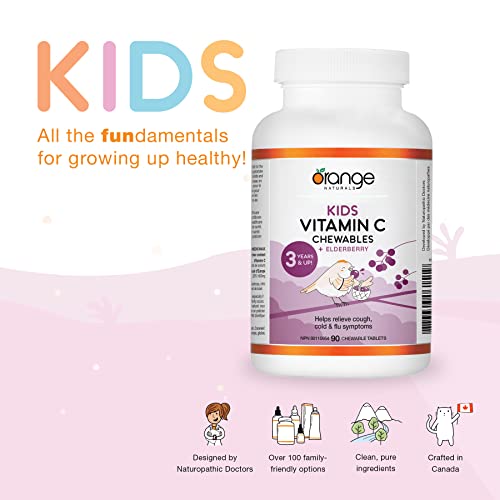 Orange Naturals Kids Vitamin C + Elderberry