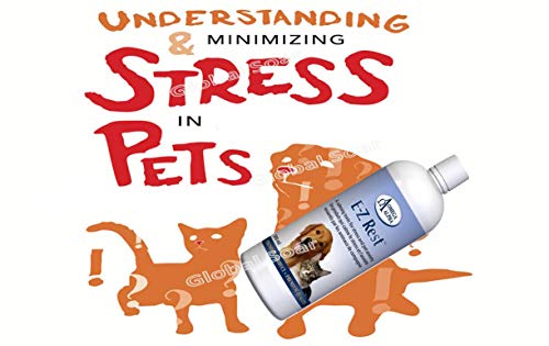 Favorise et Améliore le Comportement Relaxé des Animaux/Tonique Apaisant pour le Stress et l'Anxiété des Animaux - Omega Alpha E-Z Rest - 500ml