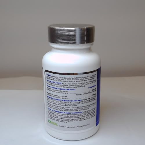 CanPrev D3 & K2 - Huile de coco biologique l Aide à la formation et au maintien de la santé osseuse l Avec vitamine D3 et K2