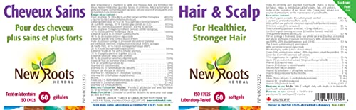 New Roots Herbal Hair & Scalp with Saw Palmetto, Pumpkin Seed Oil & Horsetail - Supports Fuller, Stronger & Thicker Hair - Promotes Scalp Vitality - Non-GMO & Gluten-Free