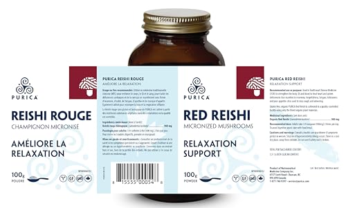 Purica Red Reishi Micronized Mushroom Powder