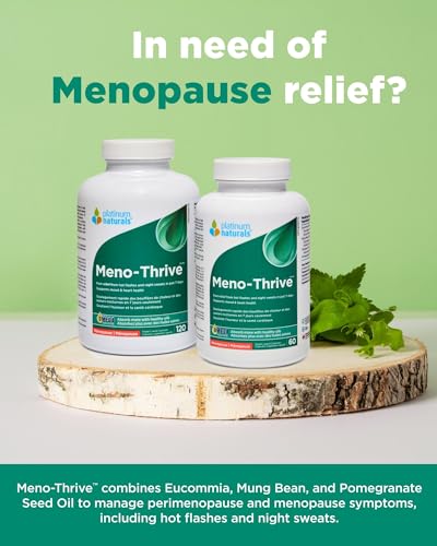 Platinum Naturals - Meno-Thrive - Hot Flashes and Night Sweats Supplements - Hot Flashes Menopause Relief for Women