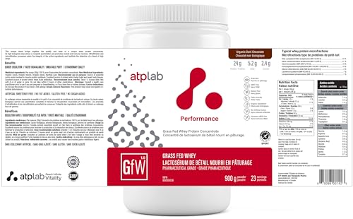ATP LAB Concentré de Protéines de Lactosérum Nourri à l'Herbe 900g.