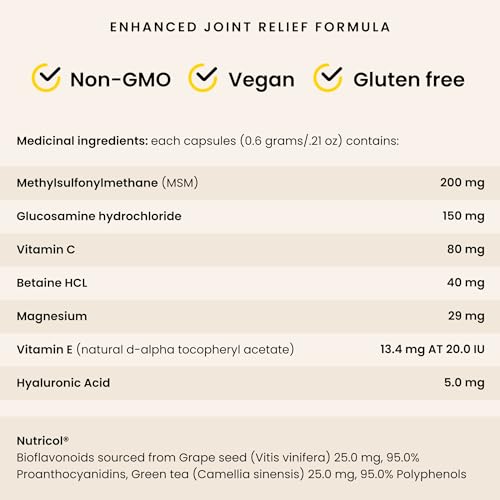 PURICA - Capsules de récupération pour la santé et le soulagement de la douleur - 180 capsules