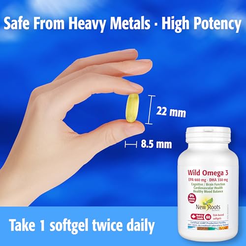 New Roots Herbal - Oméga-3 Sauvage AEP 660mg - ADH 330mg