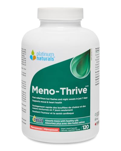Platinum Naturals - Meno-Thrive - Hot Flashes and Night Sweats Supplements - Hot Flashes Menopause Relief for Women