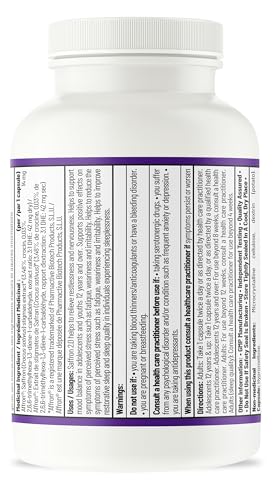 AOR - Saffron 2.0 Supplément, 60 gélules pour 30 jours - Favorise l'équilibre émotionnel, améliore la qualité du sommeil, la concentration et la clarté mentale, la vision et la santé oculaire - Végane, sans OGM et sans gluten