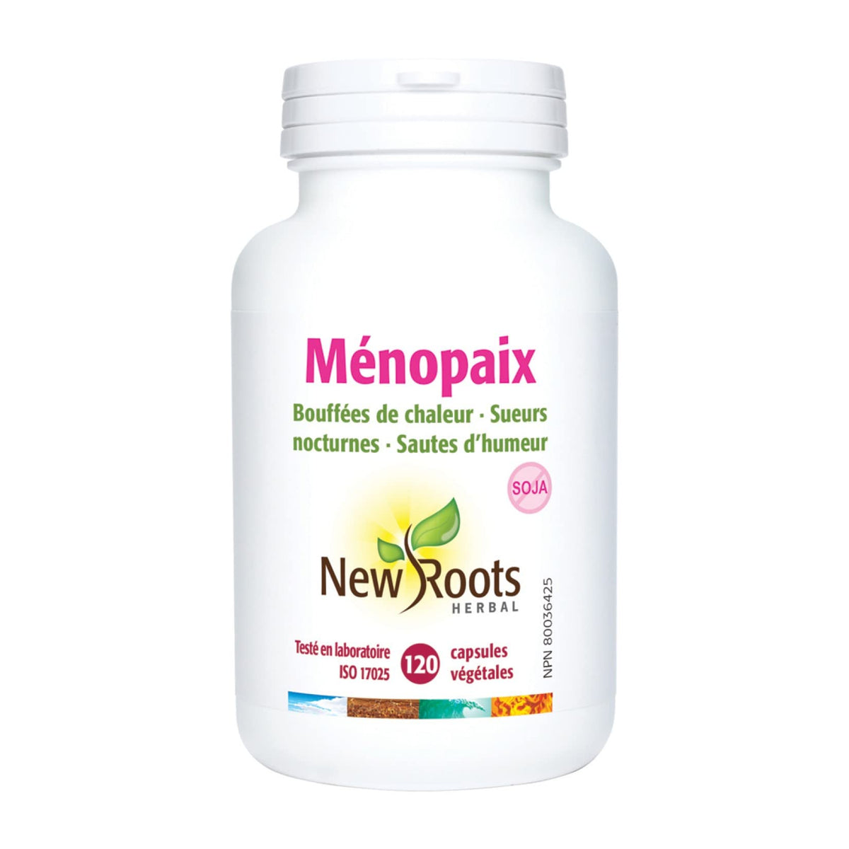 New Roots Herbal Menopeace Black Cohosh, Menopause, Non GMO, 120 Capsules