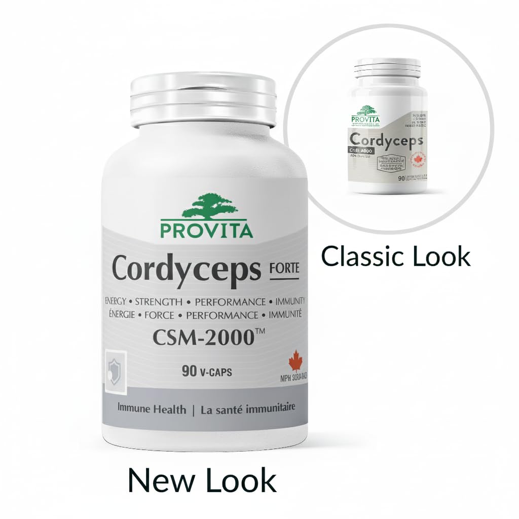 Cordyceps CSM-2000 - high potency - 90 caps - Made in Canada by Provita
