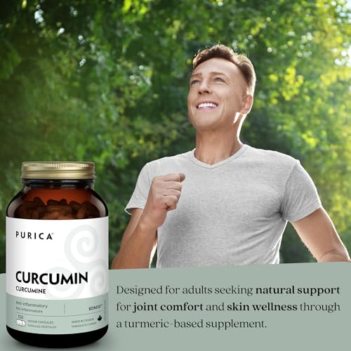 PURICA - Curcumin - Extra Strength - 30% BDMC - Vitamins for Skin, Brain Health Supplements