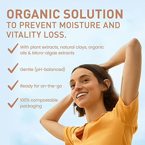 TANIT Ciel D'azur Solid Shampoo Bar - Organic Solid Shampoo for Dry Hair, Shampoing Solide en Barre, Natural Shampoing Bar for Healthy Hair