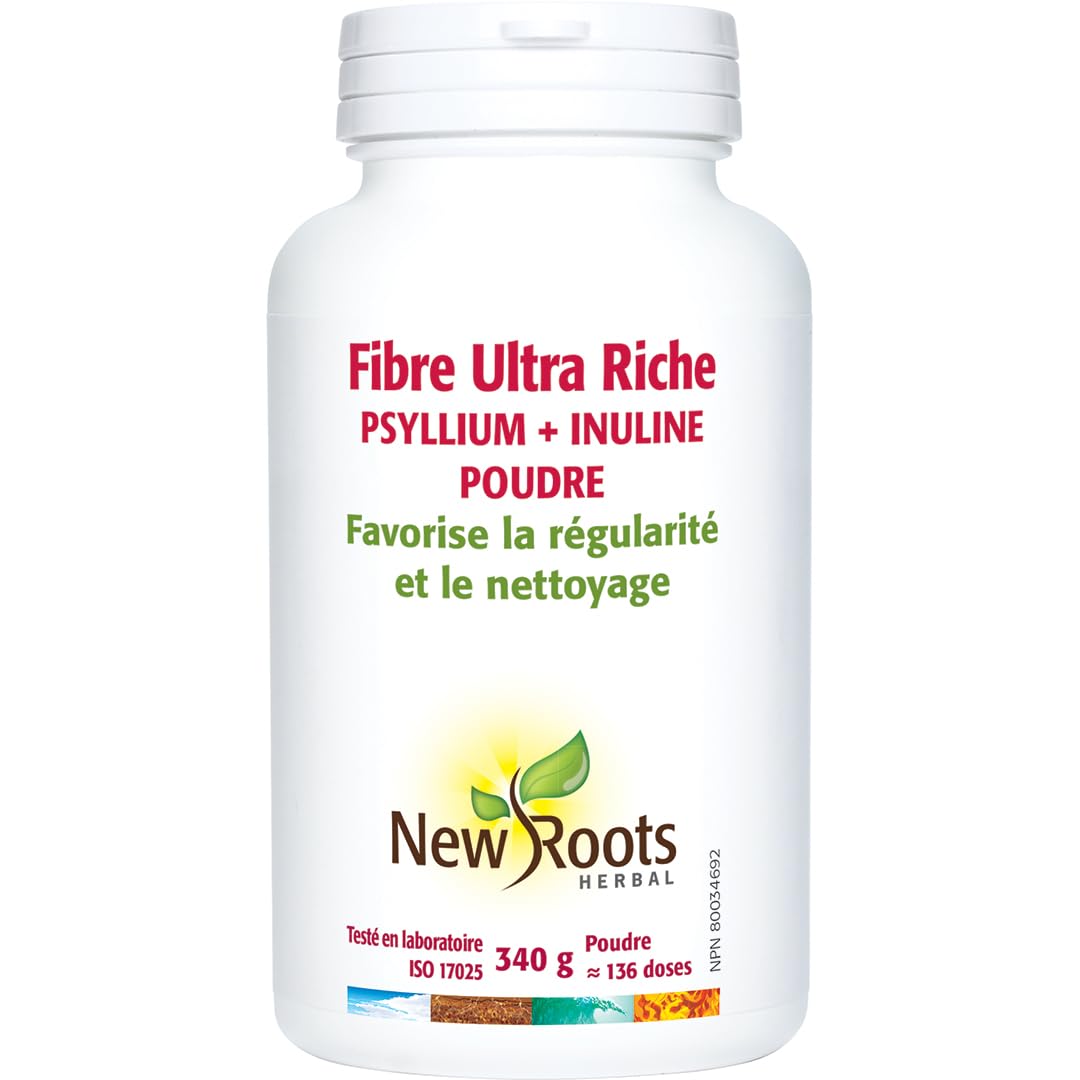 New Roots Herbal - Fibres ultra riches Psyllium + Inuline