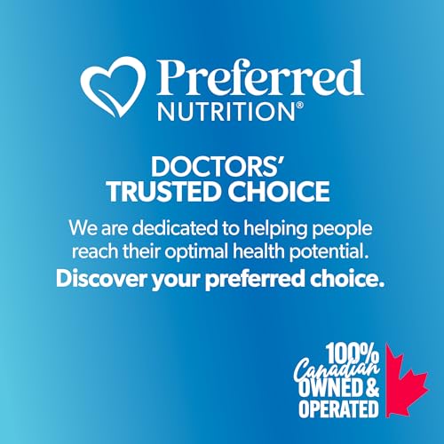 Preferred Nutrition Berberine MAXIMUM POTENCY 1000 mg per Serving (2 caps, 500 mg each), Vegetarian Capsules, Canadian Company