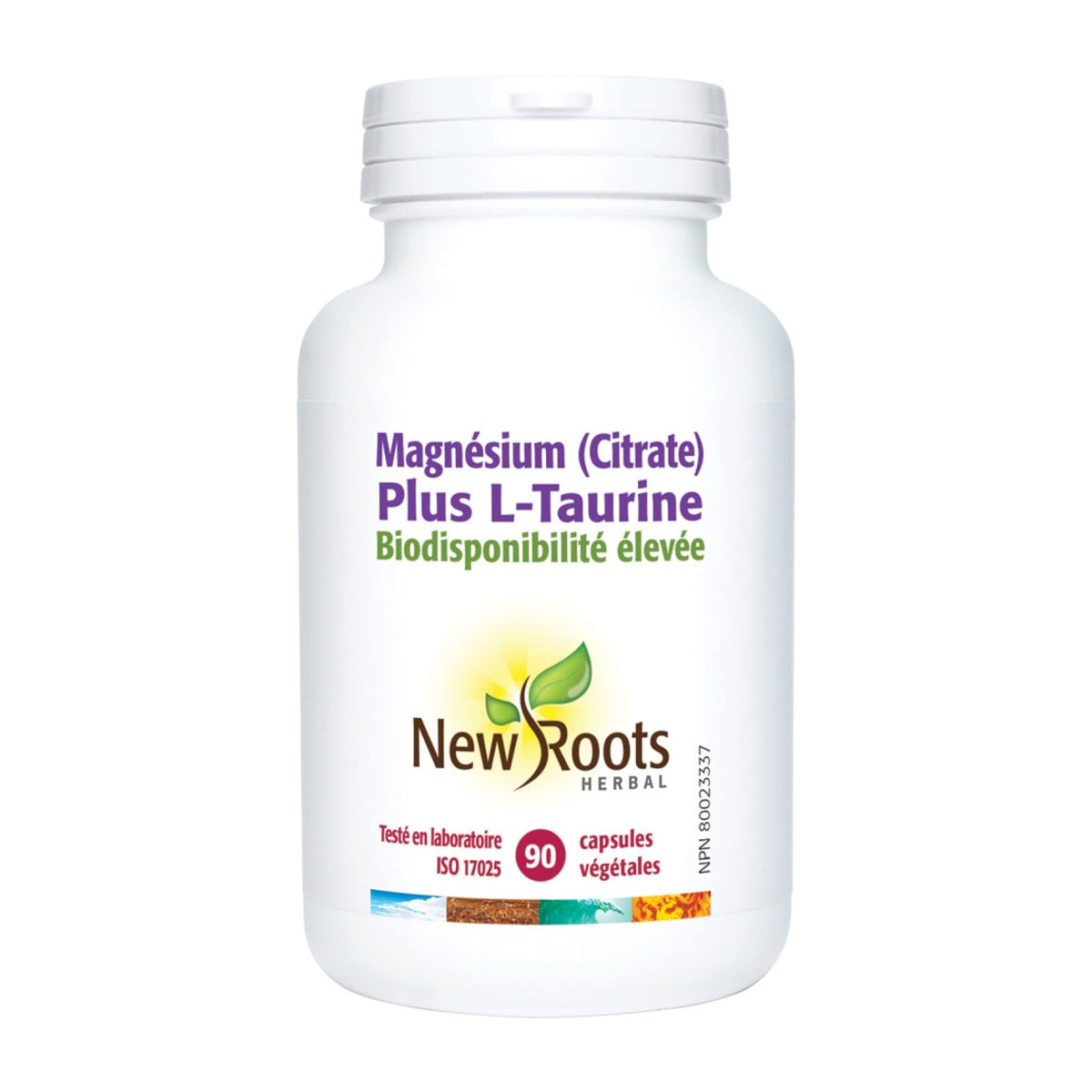 New Roots Herbal Magnesium Citrate & Taurine Capsules, 90 Capsules