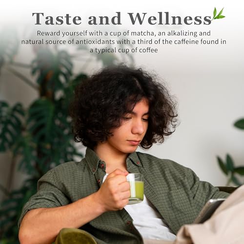 DoMatcha Récolte d'été - Poudre de thé vert matcha japonais pour smoothies, lattes, pâtisseries et créations culinaires - Riche en antioxydants, couleur verte éclatante, certifié casher