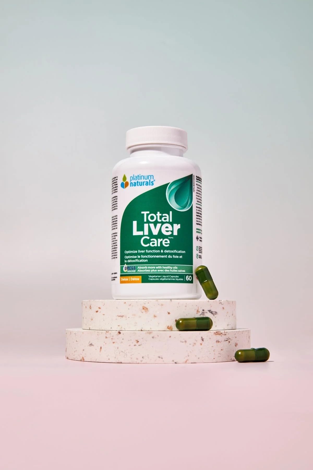 Platinum Naturals Total Liver Care, 60 capsules – Soutien amélioré au Chardon-Marie – Formule avancée pour hommes et femmes – Complément de nettoyage optimal