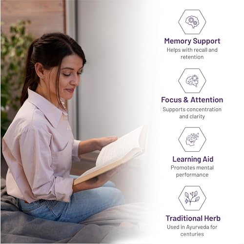 AOR Bacopa Enlighten 300mg - Supplément végétalien et sans gluten pour le soutien cognitif, la clarté mentale et la relaxation, extrait de Bacopa Monnieri, favorise la concentration et un sommeil réparateur