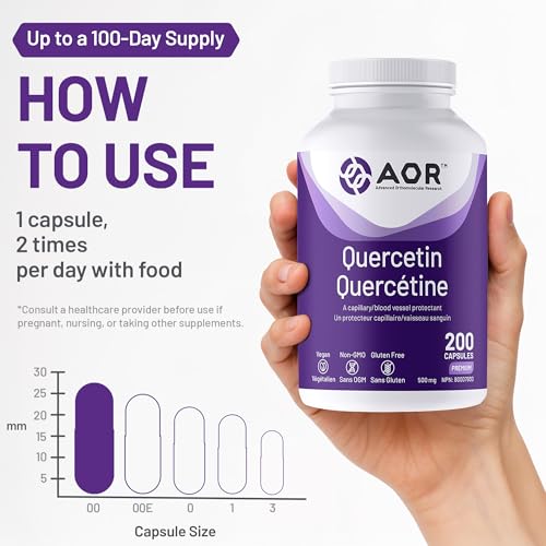 AOR - Quercétine en gélules - Antioxydant naturel et bioflavonoïde