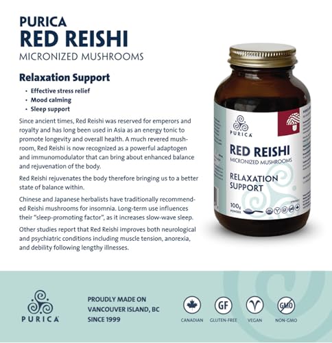 Purica Red Reishi Micronized Mushroom Powder