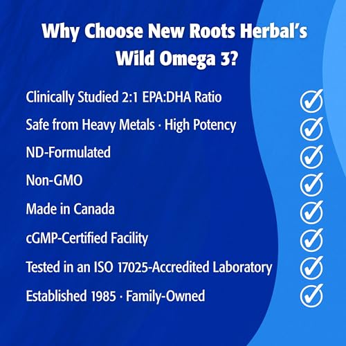 New Roots Herbal - Oméga-3 Sauvage AEP 660mg - ADH 330mg