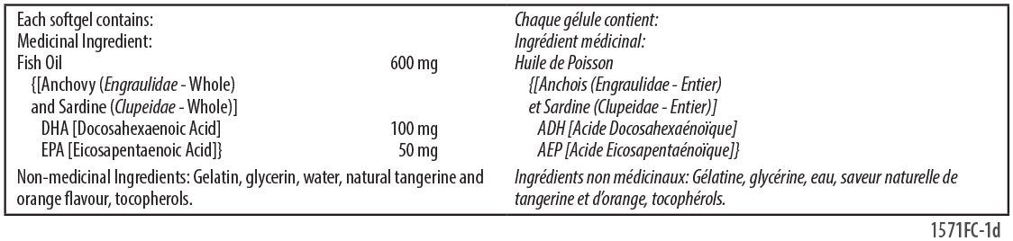 Carlson - DHA à croquer pour enfants, 100 mg de DHA, Croissance et développement, Norvégien, Sauvage, Source durable, Orange