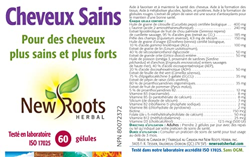 New Roots Herbal Hair & Scalp with Saw Palmetto, Pumpkin Seed Oil & Horsetail - Supports Fuller, Stronger & Thicker Hair - Promotes Scalp Vitality - Non-GMO & Gluten-Free