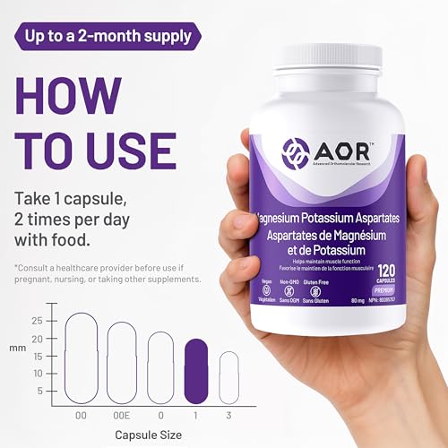 AOR Magnésium Potassium Aspartate 80mg