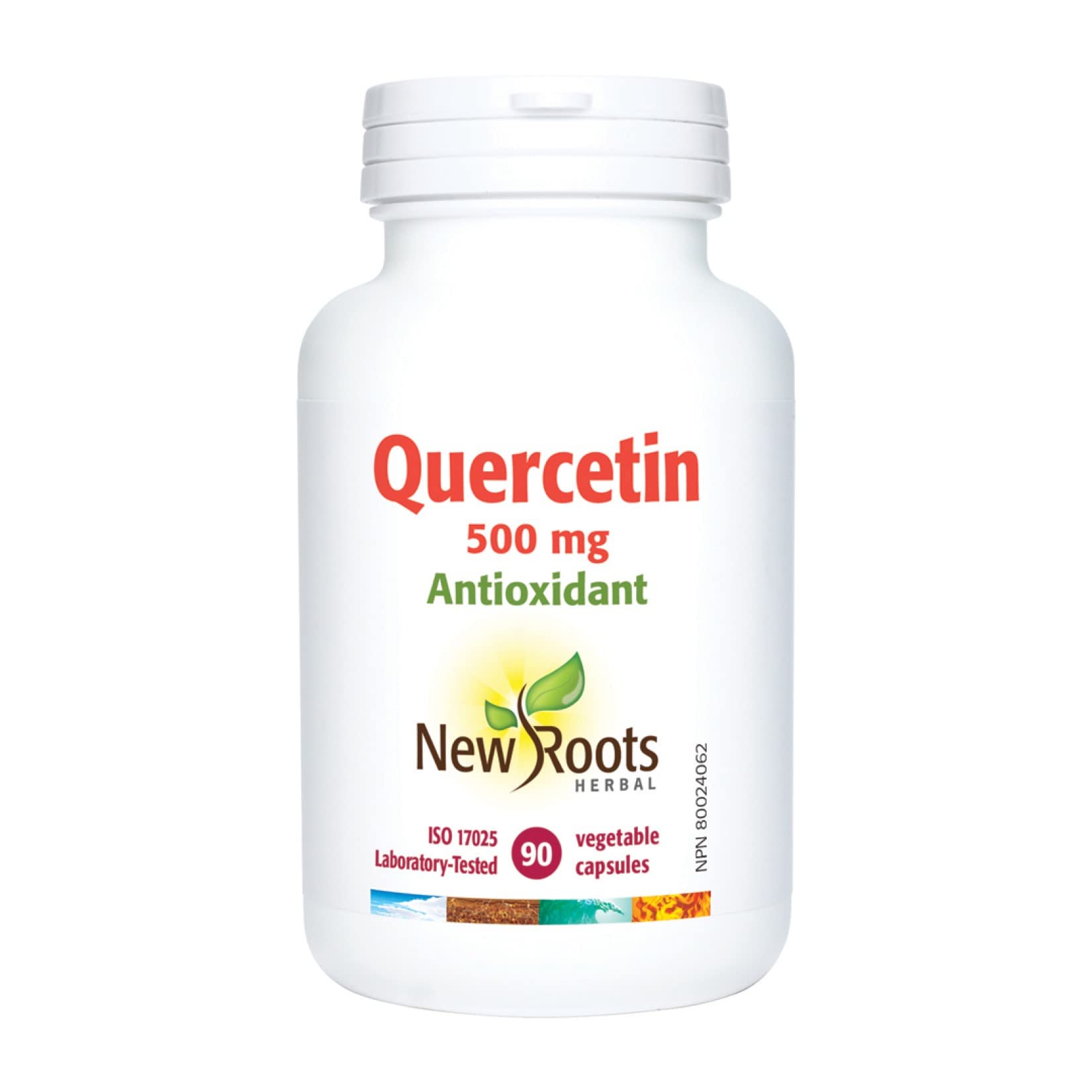 New Roots Herbal - Quercétine en capsules - Antioxydant d'origine végétale - Maintien d'une santé optimale, protection des capillaires, soutien des vaisseaux sanguins et de la circulation - Sans gluten et sans OGM