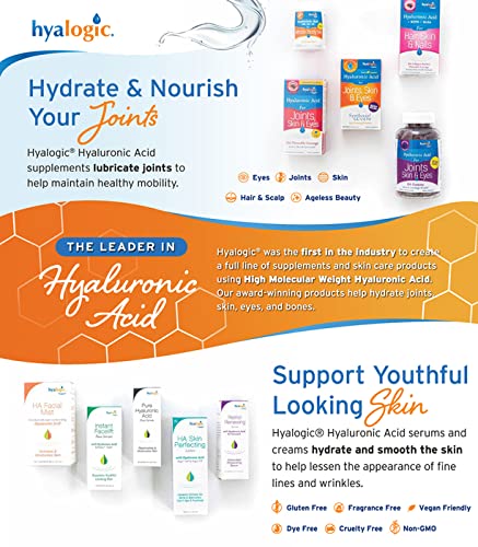 Nettoyant visage HA, nettoyant facial à l'acide hyaluronique – hydratant, sans paraben, exfoliant quotidien pour le visage avec de l'argile de bentonite – Obtenez une peau jeune et éclatante naturellement ! (236 ml) par Hyalogic