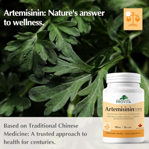 Artemisinin Pro™ - Remède par Provita | Artemisia Annua ou Armoise annuelle | Extrait 50:1 | Soutient le système immunitaire | Régule l'immunité | Basé sur la médecine traditionnelle chinoise