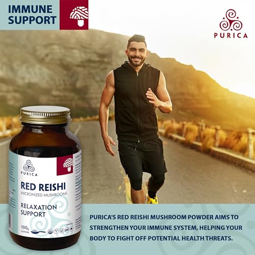Purica Red Reishi Micronized Mushroom Powder