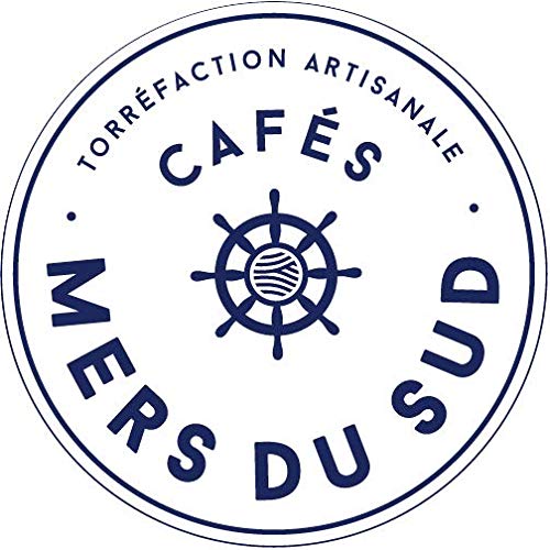 Cafés Mers du Sud - Grains de café entiers pour expresso 1,36 kg (3 livres) - Torréfaction moyenne - Expresso Double Crema Italien - Grains de café torréfaction moyenne - Sachet refermable