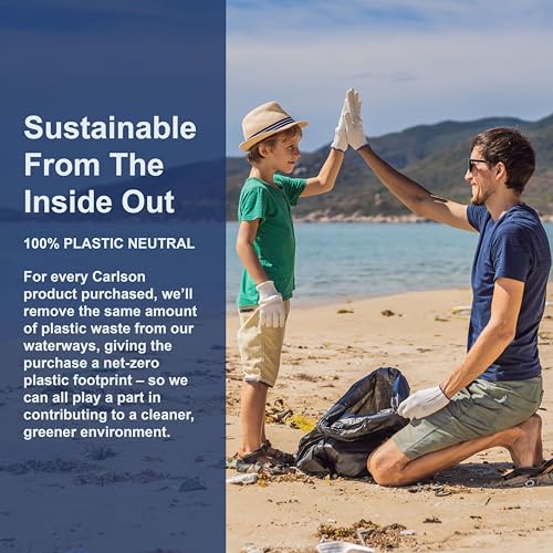 Carlson - Huile de foie de morue en capsules, Faible en vitamine A, 920 mg d'oméga-3 + vitamine D3, Norvégienne, Issu de sources durables