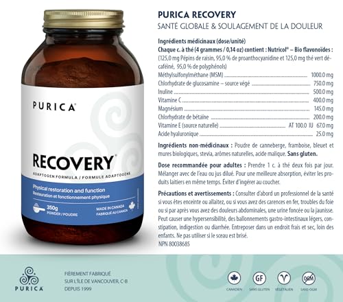 PURICA - Récupération - Au-delà du soulagement de la douleur