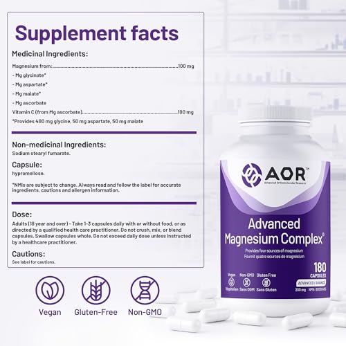 AOR Complexe de Magnésium Avancé 200mg