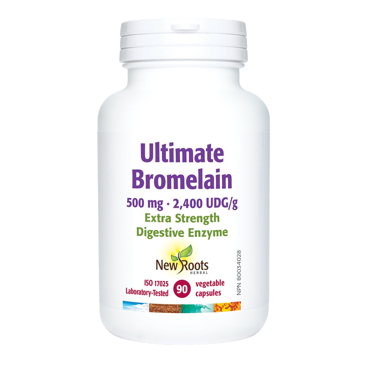 New Roots Herbals Ultimate Bromelain 500mg, 90 Capsules, 90 Day Supply