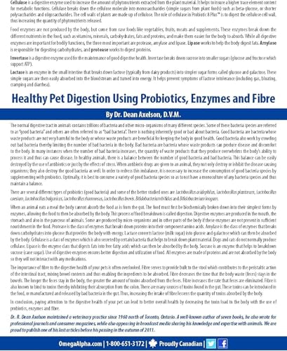 Omega Alpha Probiotic 8 Plus Poudre pour Chiens et Chats, Probiotiques pour Chiens - Soutient la Santé Intestinale, Améliore le Bien-être Digestif, la Santé des Yeux, des Dents et des Gencives, Formulé par des Vétérinaires, Fabriqué au Canada