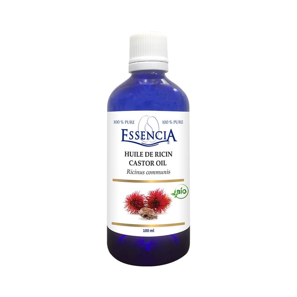 Essencia - Huile de Ricin Bio, 100 ml - Ricinus Communis pour Hydrater, Adoucir Votre Peau, Cuir Chevelu, Nourrir les Ongles et les Cheveux - Huile Végétale de Ricin 100% Bio et Pure - Sans Additifs ni Conservateurs