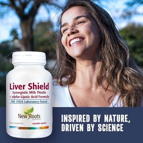 New Roots Herbal Protection du foie Formule synergique Chardon-Marie + Acide alpha-lipoïque