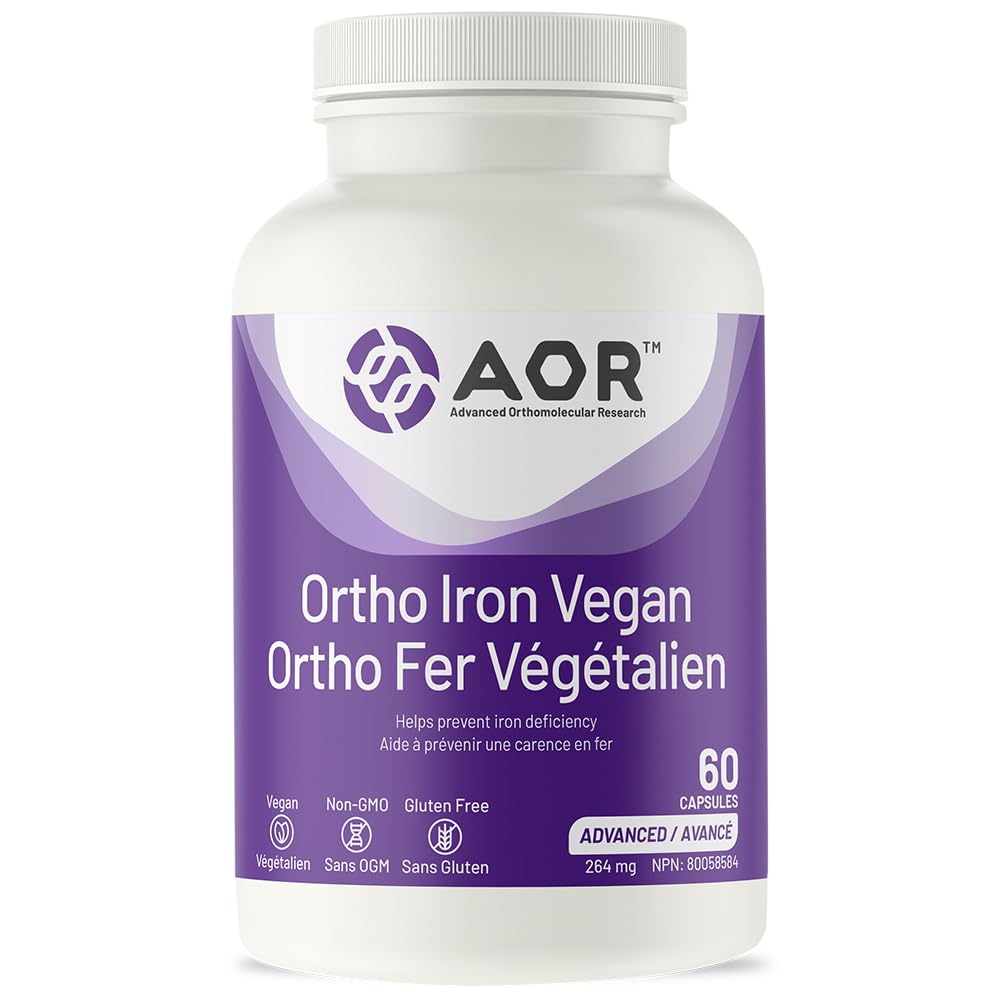 AOR Iron Supplements, Ortho Iron, 30 mg, 60 Capsules, 60 Day Supply