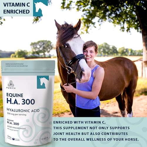PURICA Equine HA - Horse Joint Supplement with Hyaluronic Acid and Vitamin C - Ideal for Equine Health & Recovery