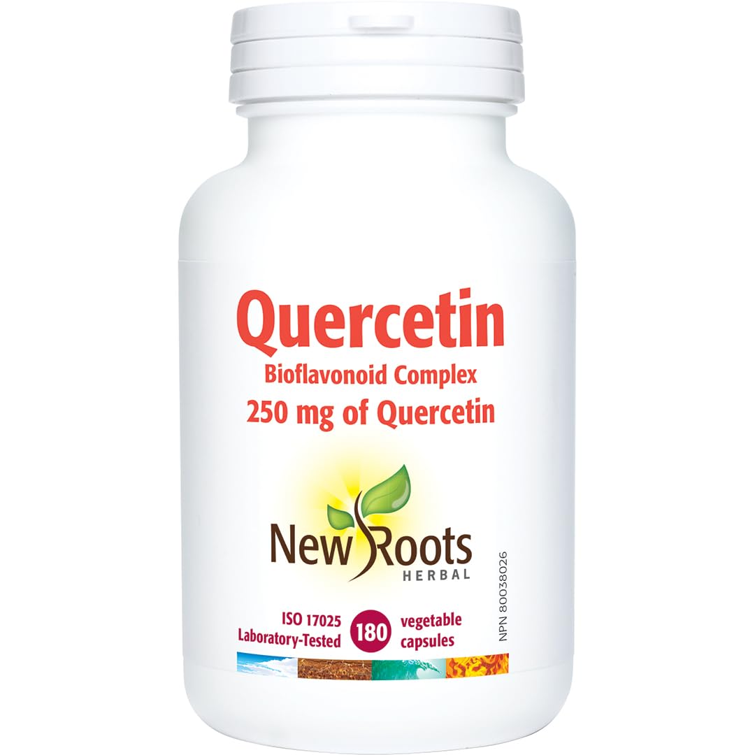 New Roots Herbal Quercetin with Bromelain, 180 Capsules, 180-Day Supply