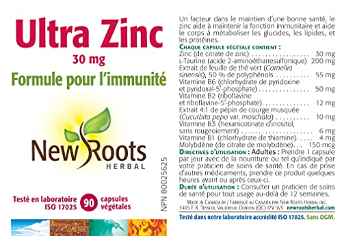 New Roots Herbal - Ultra Zinc - 90 capsules