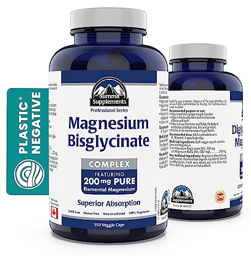 Proudly Canadian Magnesium Biglycinate 200mg - Advanced Muscle Support Formula - Bisglycinate Blend for Men and Women's Vitality, Bone Strength, and Cardiovascular Wellness