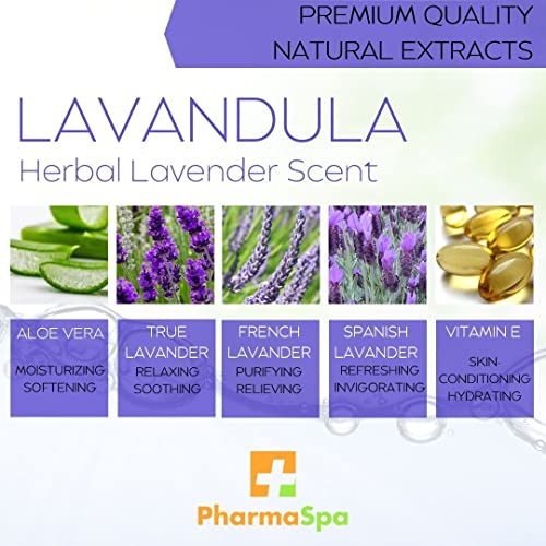 Pharmaspa Original : Cristaux de spa et de bain aux extraits entièrement naturels – 385 g/13 oz – Sel de bain d'Epsom pour l'aromathérapie et la relaxation dans les spas – Sans gluten, sans parabènes, sans cruauté
