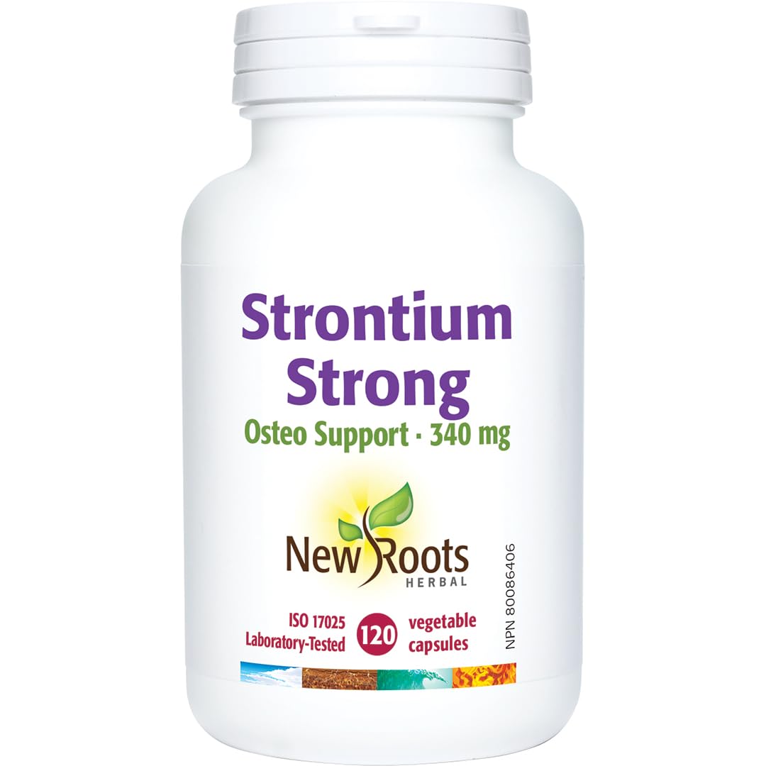 New Roots Herbal Strontium Strong, 340 mg, 120 Capsules, 60-Day Supply