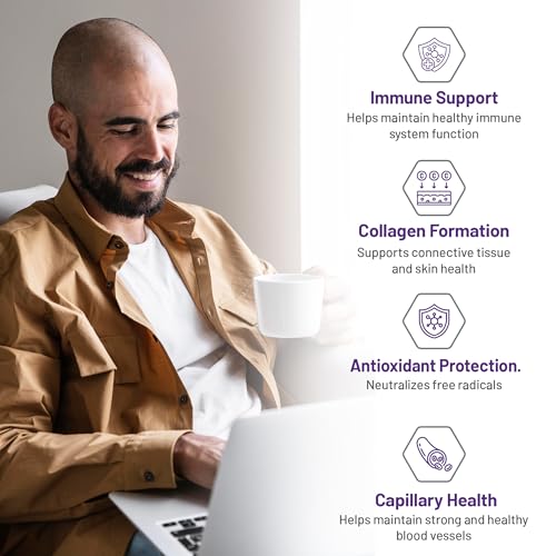 AOR - C+ Bioflavonoids 925mg, 100 Capsules - Vitamin C Ascorbic Acid with Citrus Bioflavonoids Supplement - Brain Support, Heart Health, Immunity Support, Vascular Health and Wound Healing